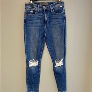 Joe's Jeans Blue Skinny Distressed Denim